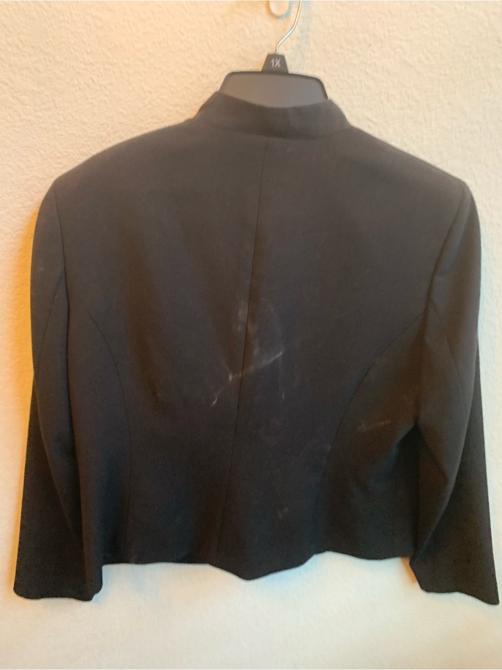 Style & Co. Black Cropped Blazer Jacket